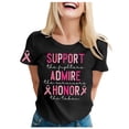 thumbnail image 3 of WEAIXIMIUNG T-Shirts Blancs pour Femmes Surdimensionnés Crop Mode Décontractée Imprimé Col Rond Manches Courtes Pull T-Shirt, 3 of 6