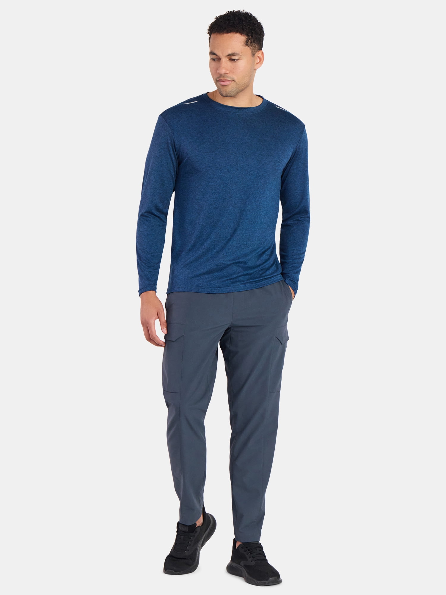 Russell Athletic Men’s Runner Tech Tee with Long Sleeves, 3-Pack, Sizes S-2XL