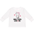 thumbnail image 3 of Inktastic Mimi and Poppy Grandchild Cat Girls Long Sleeve Toddler T-Shirt, 3 of 5