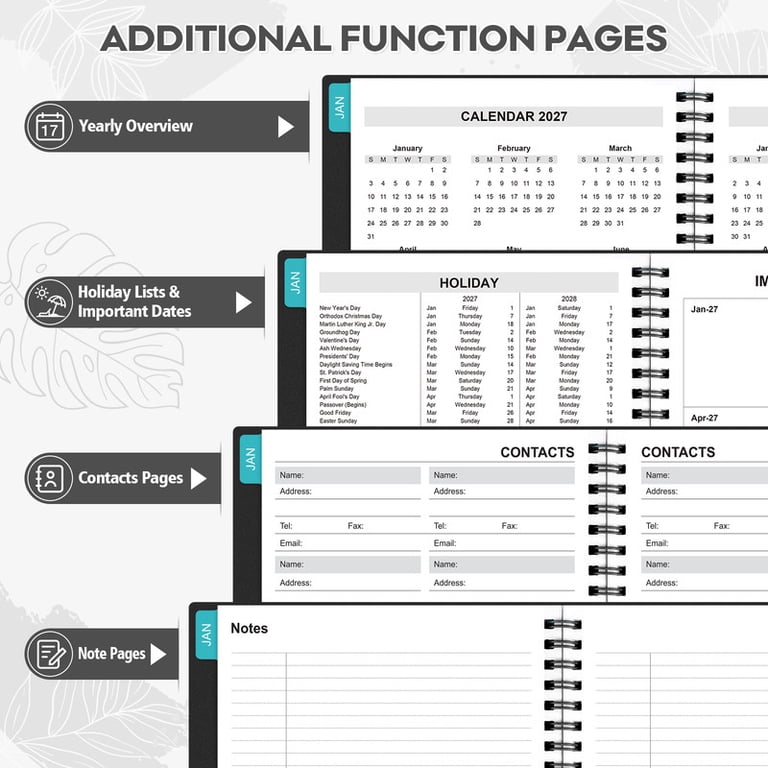 OMEYA 2027 Weekly and Monthly Planner, 5.5x8.2in photo 6
