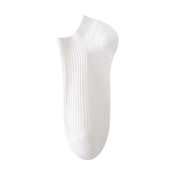 MIASHUI Women's Comfortable Sock Slippers With Pull Tab For Everyday Wear Non Lightweight Breathable Shoes All Seasons White,One Size