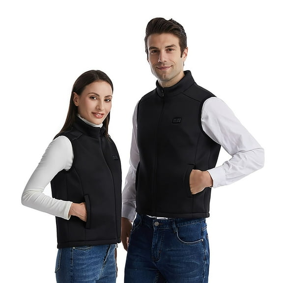 Fesfesfes Plus Size Heated Vest For Men And Women Dual Control 9 Heating Vest Unisex Heated Jacket Winter Heating Vest On Sale
