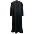 thumbnail image 4 of Mens Traditional Muslim Thobe Kaftan Long Sleeve Solid Color Islamic Robe with Tassel for Prayer and Daily Wear, 4 of 8