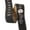 Black Suede Flower, variant on Leather Strap Acoustic Electric Guitar Bass Black Brown Notes Wide Thick Padded Black Suede Tribal Horse