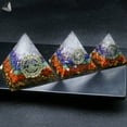 thumbnail image 2 of PULLIMORE 7 Orgone Chakra Pyramid, Natural Quartz Energy Generator Orgone Pyramid for Reiki Healing, Meditation, Yoga, Spiritual Balance Crystals Stones (2.17"), 2 of 9