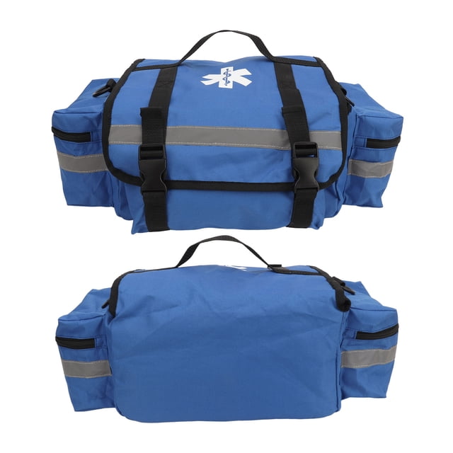 Large Emergency Bag, Blue Firefighter Bag 600D Oxford Cloth for Outdoor