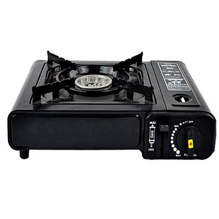 - Award Winning Portable Outdoor Camping Butane Gas Stove Full Stainless Steel Body with Electronic Ignition and Carrying Case