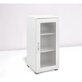 thumbnail image 4 of Accent Buffet Storage Cabinet with Glass Door for Living Room, Kitchen, Office, and Entryway - White, 4 of 9