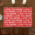 thumbnail image 2 of Valentine''s Day Placemats Set of 6, I Love You More Placemat for Dining Table Decorations, Cotton Linen Simple Words Red Place Mats, Valentines Table Mats for Kitchen Dinner Holiday Party Decor, 2 of 6