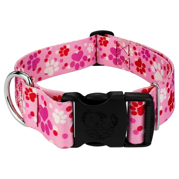 Country Brook Petz® 1 1/2 inch Deluxe Puppy Love Dog Collar, Large