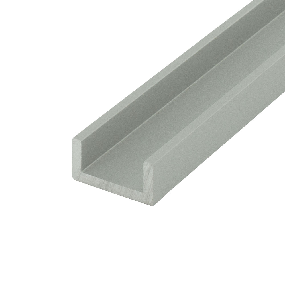 Outwater Alu247S Satin Finish 3/4 Inch Inside Dimension Aluminum U Channel C Channel 72 Inch