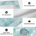 thumbnail image 5 of Turquoise Coastal Outdoor Rug 3x5 Ft, Non Slip Washable Area Rug, Nautical Starfish Coral Jellyfish Shell Sea Patio Rugs Carpet Runner, Large Floor Mat for Indoor/Outdoor Deck Porch Camping, 5 of 8