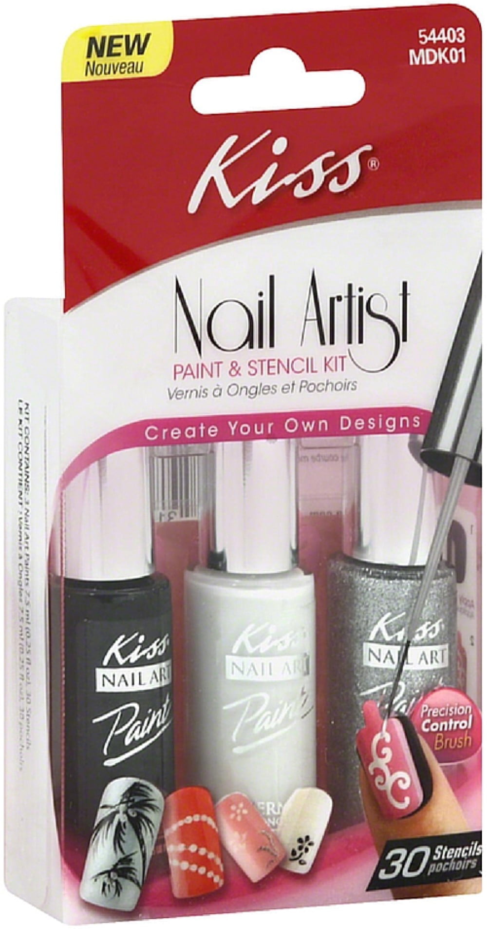 Kiss Nail Art Paints - 3 CT Kiss(731509544039): customers reviews @  listex.online