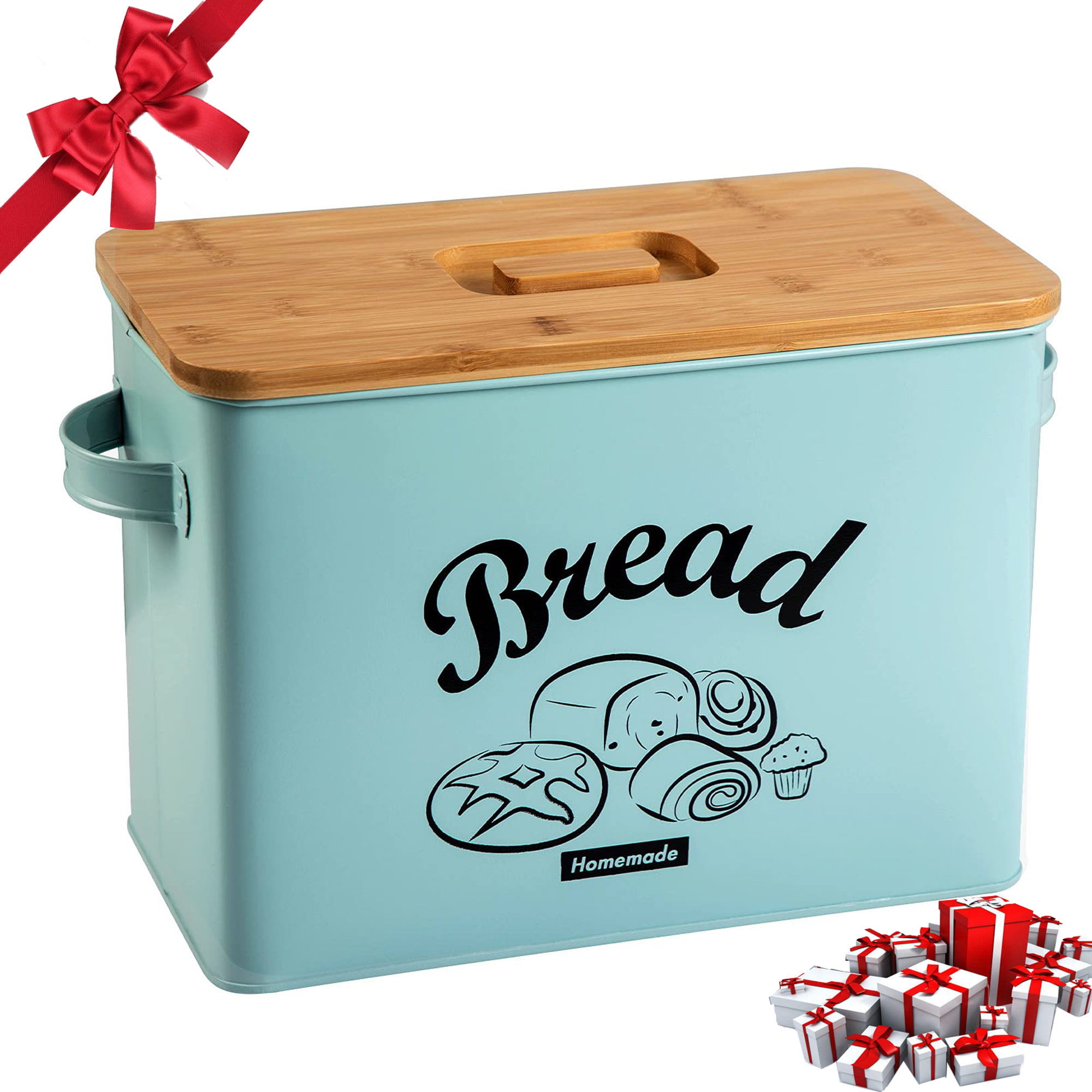 2 Compartment Large Bread Bin by verygoodbuys