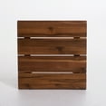thumbnail image 4 of Zenith Outdoor Industrial Accent Table, Set of 2, Teak Finish, Rustic Metal, 4 of 6