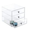 thumbnail image 4 of Caja organizadora de maquillaje AJIODA con 3 cajones acrílicos, 4 of 7