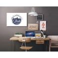 thumbnail image 2 of Salt Lake City, Utah, Skyline Seal (Blue), (12x18 Wrapped Canvas, Wall Decor, Artwork), 2 of 5