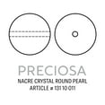 thumbnail image 2 of Preciosa Crystal Nacre Round Pearl 6mm Pearlescent White (Package of 20), 2 of 2
