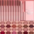 thumbnail image 3 of 6pcs Velvet Matte Lipstick Pen Nude Brown Lip Liner Pencil Kit Smooth Ros B8F8, 3 of 7