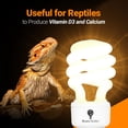 thumbnail image 4 of Bombilla Bluex para reptiles, 13 W, luz UVA UVB intensa, 15.0 UVB, 4 of 7