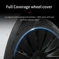 thumbnail image 6 of For Tesla Model Y Hubcaps 19" Full Coverage 4Pcs Matte Black Wheel Covers USA, 6 of 18