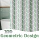 thumbnail image 3 of Cortina de Ducha Jinchan Impermeable Chevron 178x183 cm con Ganchos, 3 of 8