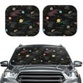 thumbnail image 2 of Fotbe Galaxy 2-Piece Car Windshield Sun Shade | Sun Blocker for Car Windshield | Foldable Automotive Interior Accessories for Sun Protection-Medium, 2 of 7