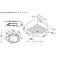 thumbnail image 2 of EAGO AM200 5' Rounded Modern Double Seat Corner Whirlpool Bath Tub with Fixtures, 2 of 12