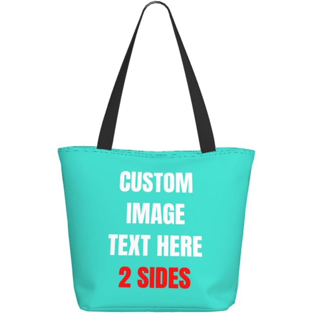 Custom Tote Bag With Logo Photo, Custom Bag, Personalized Shopping Bags Reusable Grocery Bags Bulk For Work Travel Gifts