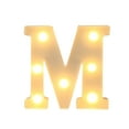 thumbnail image 2 of Bwomeauty Home Decor, Alphabet LED Letter Lights Light Up White Plastic Letters Standing Hanging A-M &, Mens Gifts, 5x6inch, 2 of 3