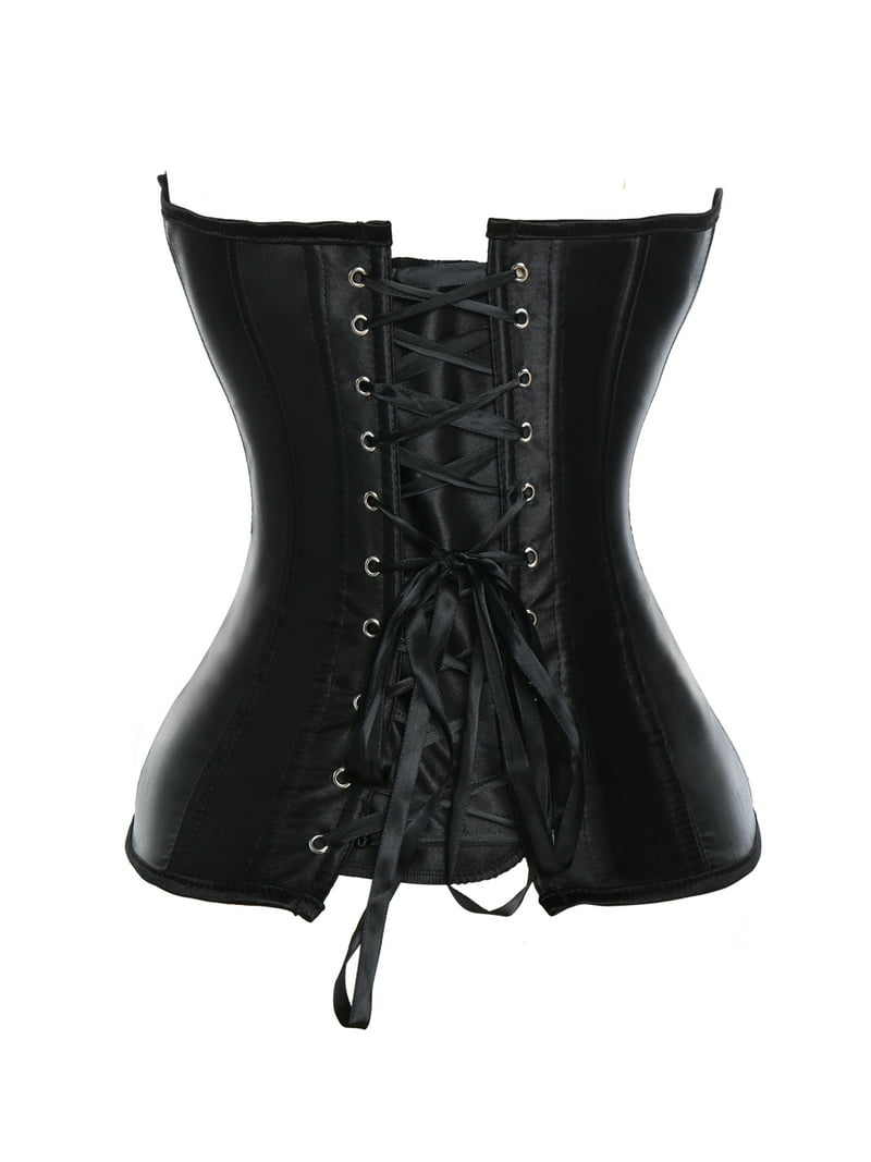 MISS MOLY Stain Sexy Corset Top Lace Up Strong Boned Fancy