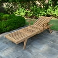 thumbnail image 6 of Titan Great Outdoors Set of 2 Grade A Teak Reclining Lounger with Armrests, Indoor Outdoor Solid Wood Patio Furniture, 6 of 6