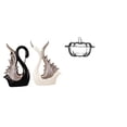 thumbnail image 1 of estatua de cisne,Figuras de cisne,estatuas,decoración del hogar,fiesta de bodas,Plato de dulces,Plato de dulces de vidrio con tapa Tarro de dulces decorativo,Para el buffet de dulces,la mesa, 1 of 8
