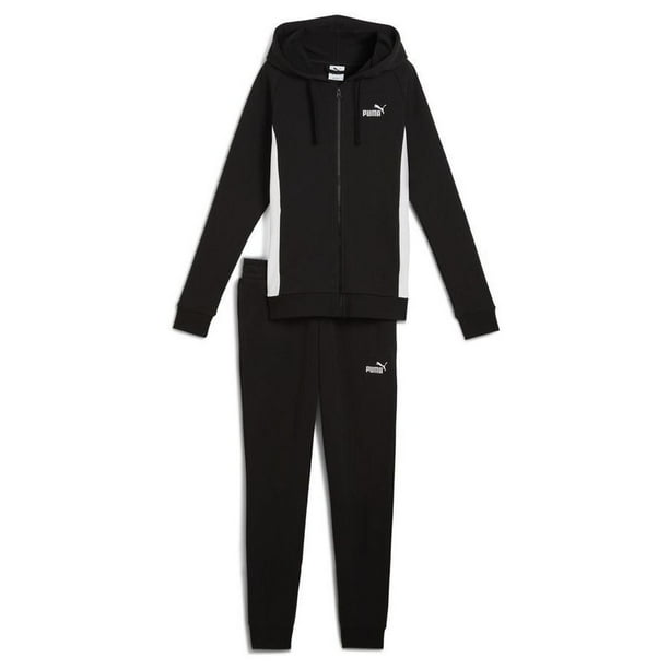 Conjunto Puma Hooded Sweat Suit para Mujer 685077-01 negro XS