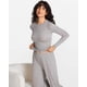 thumbnail image 4 of Pantalones de Pijama de Pierna Ancha para Mujer SOULVOR en Modal Gris Talla M, 4 of 5