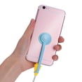 thumbnail image 3 of Mistaha Multifunction Ice Cream Silicone Data USB Charging Cable Protector Cables Sleeve Winder With Suction, 3 of 8