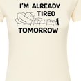 thumbnail image 3 of Peanuts - Tired Tomorrow - Juniors Fitted Graphic T-Shirt, 3 of 6