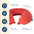 thumbnail image 2 of Brookstone Travel Neck Pillow Classic Snap Closure Soft Memory Foam Travel Pillow for Travelling, 2 of 7
