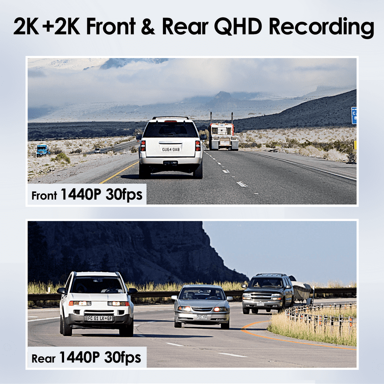 VIOFO 2K + 2K 5GHz Wi-Fi GPS Dual Dash Camera (A229 Duo) - OCD Tronic