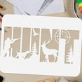 thumbnail image 3 of FNNMNNR 4PCS Confetti Mini Sign Stencils 5.9x5.9inch New Year Greeting Card Background Stencil Happy New Year Stencil Fireworks Pattern Craft Stencil for Painting on Wall Wood DIY Home De, 3 of 9