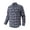 15# Navy, variant on Mens Button Down Shirts Long Sleeve Classic Plaid Fall Shirt Jacket Breathable Durable Casual Outer Top for Camping Hiking Work