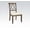 Beige, variant on Set of 4 Fabric & Weathered Finish Side Chair, Upholstered Dining Chairs with High Back, Decorative Home Furniture (Beige)