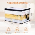 thumbnail image 4 of 4 Piezas Bolsas para Guardar Ropa Transparentes 60L, Bolsas Almacenaje Ropa Plegable de PVC, Cajas Almacenaje con Asas, Organizador Armario Para Mantas, Ropa, Juguetes, Mudanza, Libro, 4 of 9