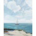 thumbnail image 2 of Rhyan, Vivien 20x24 White Modern Wood Framed Museum Art Print Titled - Shoreline Sailing II, 2 of 4