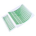 thumbnail image 4 of Motorcycle Wheel Rim Stripe Wheel Decal Tape Sticker 18-21 Inch Sport Green, 4 of 10
