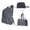 Gray, variant on 3-in-1 Packable Backpack, Convertible Tote Bag Backpack with Foldable Storage Pouch, Lightweight Water Resistant Travel Daypack for Commute, Hiking, Shopping, Gym, Weekend Trips