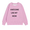 thumbnail image 4 of TFEOQRY Tween Girls And Boys Hoodless Sweatshirts Long Sleeved Printed Round Neck Top shirt, 4 of 4