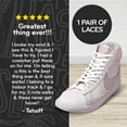 thumbnail image 6 of The Original Stretchlace | Elastic Shoe Laces | Flat Stretch Shoelaces | White, 45 in (114 cm), 6 of 8