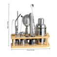 thumbnail image 2 of Cocktail Shaker Set,professional Bartender Kit For Drink Mixing, Bar, Home, Lounge & Party, 2 of 5