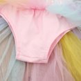 thumbnail image 4 of Odeerbi Tulle Dress for Girls Toddler Kid Baby Sleeveless Princess Dress Rainbow Sequined Lace Romper Dress Pink, 4 of 9